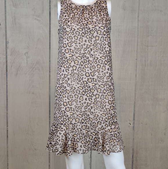 LOFT Dresses & Skirts - Ann Taylor Loft Leopard Print Tunic Dress Size XS